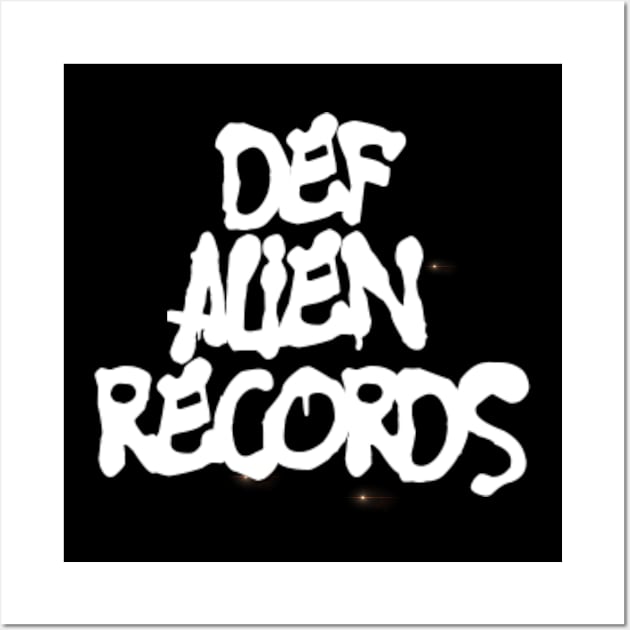 DEF ALIEN VINTAGE GRAF LOGO Wall Art by DEF ALIEN RECORDS